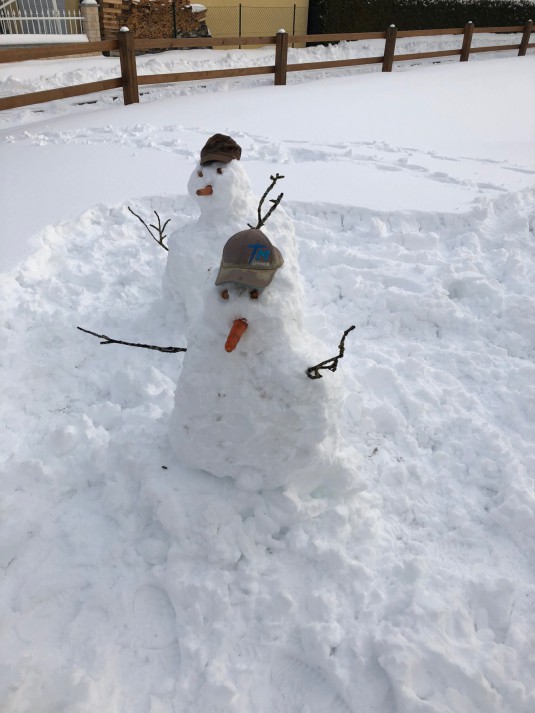 Bonhomme de neige casquette TM